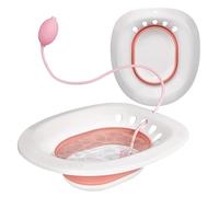 Sitz Bath Toilet Hemorrhoids Postpartum Care, Sitz Bath for Hemorrhoids, Postpartum Care, Perineum Relief,Perineal Soaking Bath Over The Toilet Seat, for Vaginal Anal Inflammation Treatment(Pink)