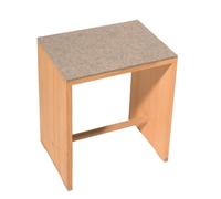 Sitzauflage - Filzauflage für Ulmer 5 mm light grey mottled Hocker SINGLE PIECES