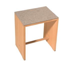 Sitzauflage - Filzauflage für Ulmer 5 mm light grey mottled Hocker SINGLE PIECES