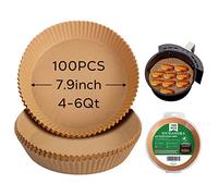 SIUDANGKA Air Fryer Liners for Ninja Air Fryer, 100 Pcs Disposable Paper Liner for most 4-8QT AirFryer