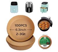 SIUDANGKA Mini Air Fryer Liners for 2qt Air Fryer, 100 Pcs Non-Stick Air Fryer Parchment Paper Pads Air Fryer Liners Compatible with Ninja AF080 Mini, COSORI 2.1, Instant Vortex 2-QT, CHEFMAN Small