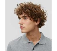 Siudus Mens Brown Short Curly Wig Natural Looking Synthetic Hair Wigs with Bangs for Daily Halloween Use (Brown)