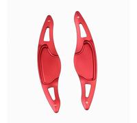 Siuku Car Accessory Compatible with Vezel 2015 2016 2017 Car Steering Wheel Shifter Extender Sticker Shift Paddles(Red)