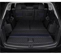 Siuku Compatible With VW For Tiguan For Allspace 7 Seats 2018-2023 Special Car Trunk Mats Waterproof Boot Carpets Cargo Liner Cover(Black with black)