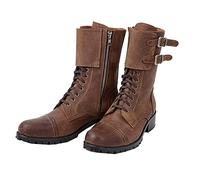 SIULAS Men's Short Riding Boots Western Cowboy Boots Renaissance Larp Boots Shoes (46)