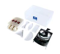 SIULAS Optics Experiment Box Model - Physics Optical Experiment Kit - Reflector Refraction Triangular Prism Convex Lens Concave Mirror Linear Light,White,10cm