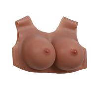 SIULAS Silicone Breast Forms - Silicone Fake boobs - G Cup Silicone Breastplate Fake boobs for Crossdressers Breastplate Crossdresser,brown
