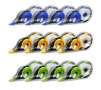 Siumir Correction Tape 12 Pcs, Correction Tape Mouse 12 m x 5 mm, Large Capacity/Not Easy to Break/Regular Operation for School and Office