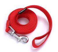 Siumouhoi 6 FT Puppy/Dog Leashes, Strong Traditional Style Leash with Easy to Use Collar Hook,Dog Lead Great for Small and Medium and Large Dog (Red, 5/8 in x 6 ft)