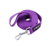 Siumouhoi Strong Durable Nylon 180cm Long Dog Training Leash, Traction Rope, 2.5cm Wide, for Small and Medium Dog (Purple, 180cm x 2.5cm)