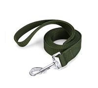 Siumouhoi Strong Durable Nylon Dog Training Leash, 1 Inch Wide Traction Rope, 6 ft 10ft 15ft Long, for Small and Medium Dog (Military Green, 6 Feet)