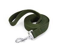 Siumouhoi Strong Durable Nylon Dog Training Leash, 1 Inch Wide Traction Rope, 6 ft 10ft 15ft Long, for Small and Medium Dog (Military Green, 10 Feet)