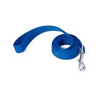 Siumouhoi Strong Durable Nylon Dog Training Leash, 1 Inch Wide Traction Rope, 6ft Long, for Small and Medium Dog (Blue, 6 Feet)