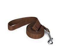 Siumouhoi Strong Durable Nylon Dog Training Leash, 2.5cm Wide Traction Rope, 180cm Long, for Small and Medium Dog (Brown, 180cm x 2.5cm)