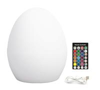 SiumPklay 16-Color Egg Night Light for Kids - Rechargeable Baby Night Light, Touch Control, Stepless Dimming, 10H Runtime, Soft PVC+ABS Material, Portable Kids Light for Nursery & Travel
