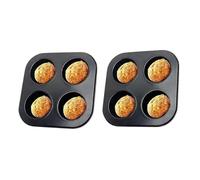 SiumPklay 2 Pack Yorkshire Pudding Trays, Non-Stick Muffin Tin & Yorkshire Pudding Tin Set - Deep Cup Baking Pans for Perfect Yorkshire Puddings, Cupcakes & Pies, Oven Safe & Easy Clean