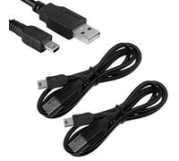 SiumPklay 2 PCS 1.5M Mini USB Cable for PS3 Controller - USB 2.0 Type A to Mini USB Cable Charging Cord for Sony Playstation 3/PS3 Slim/PS Move Controllers GoPro Dash Cam MP3 Player Digital Cameras