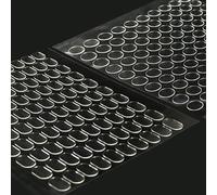 SiumPklay 500 Pcs Clear Mounting Putty, Double Sided Adhesive Dots - 300pcs 13x8mm Rectangle & 200pcs 10mm Round Sticky Tack No Trace Removable Poster Putty for Wall Hanging for Home Office School