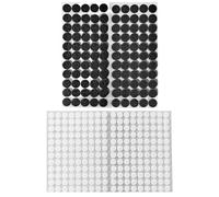 SiumPklay 848 Pcs Self Adhesive Dots - 324 Pairs 10mm White 100 Pairs 20mm Black Hook and Loop Dots, Strong Sticky Back Coins for Home, Office, School, DIY Crafts