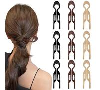 SiumPklay 9 PCS Mermaid Tail Hair Pins for Women, French Twist Hair Clip Hair Styling Accessories Hair Pins for Curls Perfect for Weddings & Daily Use