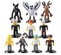 SiumPklay 99 Nights In The Forest Figures - 10PCS Set with Display Base, Cute Game Character Dolls, Collectible Miniature Toys for Fans & Gifts