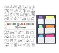 SiumPklay ADHD Cleaning Planner - Weekly & Monthly Household Cleaning Schedule, Chore Tracker & Checklist Organizer for Home Management