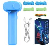 SiumPklay Electric String Rope Launcher Toy with 5 Fluorescent Ropes Fidget String Launcher Toys for Kids, Glow in The Dark Lasso, Rope Shooting Toy Handheld Zip String Rope Launcher