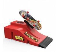SiumPklay Fingerboard Skate Park Set with Graffiti Ramp & Fingerboard - Portable Mini Ramp Kit with Tools for Kids, Teens, Adults & Collectors