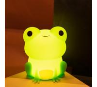 SiumPklay Frog Night Light, Cute Lamp & Frog Gift Rechargeable Dimmable Silicone Bedside Lamp for Nursery Kids' Bedroom Decor, Ideal Gifts for Children, Teens, Women on Christmas and Birthdays