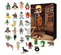SiumPklay Italian Brainrot Action Figures Set 24PCS Tralalero Tralala Tung Tung Tung SahurCollectible Brainrot Toys1.8-3.3 Inch ToysInspired Funny Collectible Desk Toyfor Kids Adult Fans Gift for 6+