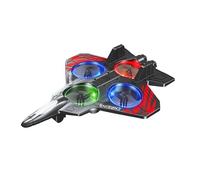 SiumPklay V32 RC Plane, 2.4GHz Remote Control Airplane with LED Light, 360° Flips & Gyro Stabilizer, 3 Speeds, 2 Batteries, Easy Fly for Beginners, Kids Adults for 8-12 Year Old Boys (Red)