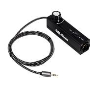 SIUNIMAS Pro 01A AUX to XLR 3Pin Noise Isolation Direct Box with Volume Controller and Grounding Switch Build-in Nylon Braided Cord Length 3.5ft Quality Durable 3.5mm AUX Plug (Pro 01A AUX-XLR)