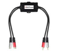 SIUNIMAS Pro RCA 2 Channels Ground Loop Isolator Hotswap Design with Nylon Braided Cord Car and Home Theater Using Noise Filter with Durable ABS Box (SIM-2CH-RCA01A)