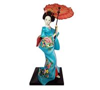 Siunwdiy 12" Japanese Kimono Geisha Porcelain Figurine,Japanese Kimono Doll Geisha Figurine Ornaments Gift Art Craft Collection/Gift,A10,30 cm