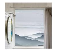 Siunwdiy 3D Stained Glass Window Privacy Film Heat Control UV Blocking Static Cling Decorative Window Film for Bathroom Front Door Home Non Adhesive 30x 80cm,P48,100x200cm