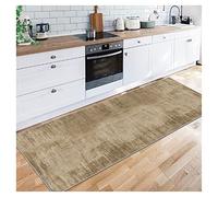 Siunwdiy Abstract Runner Rug Extra Long 2.7 m,Brown Carpet Runner for Hallway Kitchen Bedroom,Non-Slip Washable Narrow Rugs 40cm 50cm 60cm 70cm 80cm 100 120 cm Width,Vintage Indoor Floor Mat100X270CM
