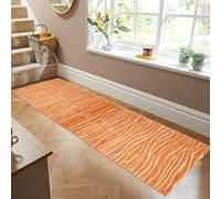Siunwdiy Carpet Runners,50x160cm Orange Extra Long Runner Rugs for Hallway Non Slip Laundry Room Area Rug Runner Machine Washable Kitchen Floor Mat Carpet Runner for Entrance Bedroom Stair Bathroom