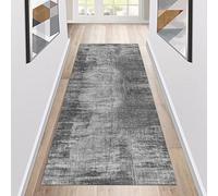 Siunwdiy Carpet Runners for Hallways Kitchen Rugs Non Slip Washable Large Grey Hallway Rug Rubber Backed Very Long Hallway Hall Runner Narrow Rugs Custom,Width 40Cm - 140Cm,light grey,60x260cm