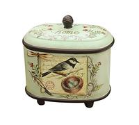 Siunwdiy Ceramic Bird Ornaments Jar Vintage Candy Snack Tank Containers Storage Canister for Living Room Bedroom Decoration,Green