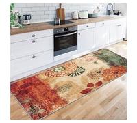 Siunwdiy Colorful Hallway Carpet Runner Rug 70X100CM Soft Touch Machine Washable Hallway Runner Non Slip Indoor Area Runner Rug for Bedroom Living Room Kitchen Entrance