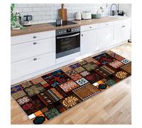 Siunwdiy Colorful Hallway Runner Kitchen Rug 50X150CM Non Slip Floor Mat- Traditional Contemporary Washable Non Slip Large Rug Narrow Hall Carpet Runner Rugs for Hallway Entryway