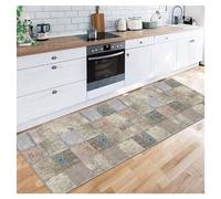 Siunwdiy Extra Long Entryway Hallway Runner 60X200CM, Classical distressed Design Rugs Non Slip Kitchen Runner Washable Long Narrow Hall Living Room Carpet Runner Rug Kitchen Entryway