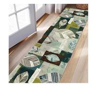 Siunwdiy Extra Long Runner Rug 60x130cm for Entryway,Green Hallway Runner Rugs Non Slip Washable Kitchen Runner Rugs,Low Pile Runner Rug for Hallway Carpet Runners