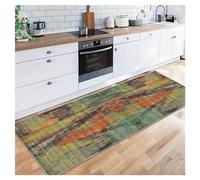 Siunwdiy Extra Long Runner Rug Green 40x200 cm for Entryway,Hallway Runner Rugs Non Slip Washable Kitchen Runner Rugs,Low Pile Runner Rug for Hallway Carpet Runners for Kitchen Hallway Laundry
