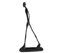 Siunwdiy Giacometti Bronze Sculpture, Walking Man Bronze Figure, Abstract Modern Art Statue, Contemporary Home Decoration Handcrafted,Mann,60CM