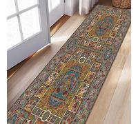 Siunwdiy Hall runners non slip 40x140 cm Carpet,Moroccan Distressed Extra Hallway long runner rugs for hallway Corridor Living Room Kitchen/Hallway/Bedroom Entryway Staircase, Cuttable Washable