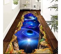 Siunwdiy Hallway Runner, Runner Rug for Hallway Entryway Rugs 3D Cliff Wooden Bridge Pattern Washable Non-Slip Stair Mat Long Runner Carpet Custom Length,A8,80x200cm/2.6ftx6.6ft