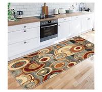 Siunwdiy Long colorful Hallway Runner Rug, Non Slip Washbale Floor Carpet Runner Rug Laundry Room Area Rug Soft Kitchen Rugs Durable Entrance Door Mat, Wide 19" X Long 59",50X150CM