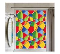 Siunwdiy Privacy Static Cling Window Film Butterfly Pattern Decorative Stained Glass Window Covering Stickers Films for Bathroom Kitchen Glass Windows Doors,5I,100x200cm