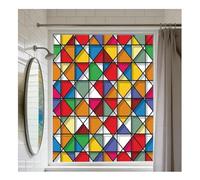 Siunwdiy Privacy Static Cling Window Film Butterfly Pattern Decorative Stained Glass Window Covering Stickers Films for Bathroom Kitchen Glass Windows Doors,5E,40x100cm